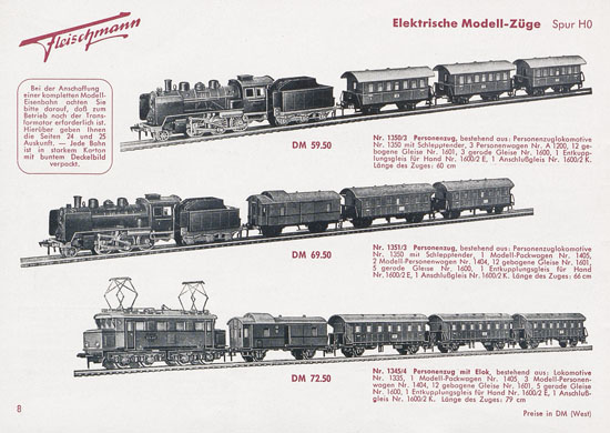 Fleischmann Katalog 1954