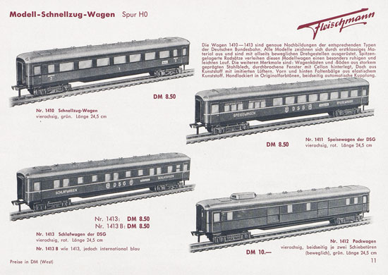 Seite 13 Fleischmann Katalog 1954