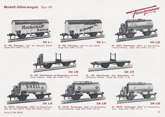 Seite 15 Fleischmann Katalog 1954