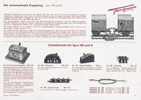 Seite 19 Fleischmann Katalog 1954