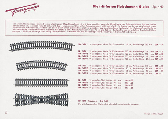Seite 22 Fleischmann Katalog 1954