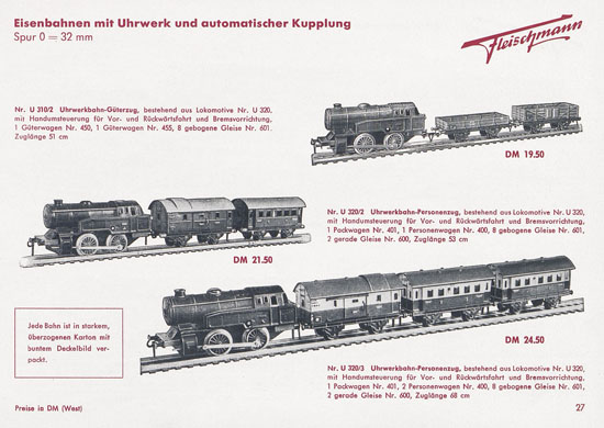 Seite 29 Fleischmann Katalog 1954