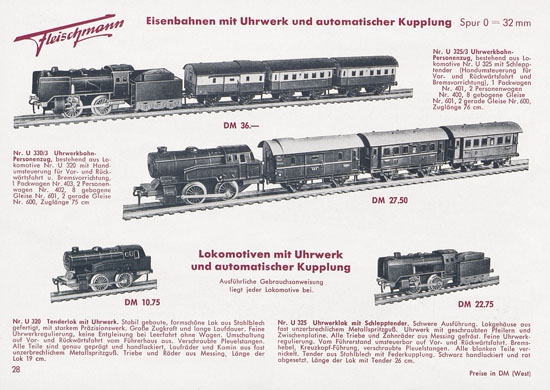 Seite 30 Fleischmann Katalog 1954
