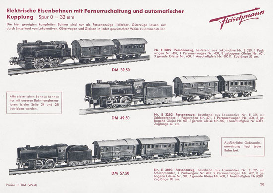 Seite 31 Fleischmann Katalog 1954