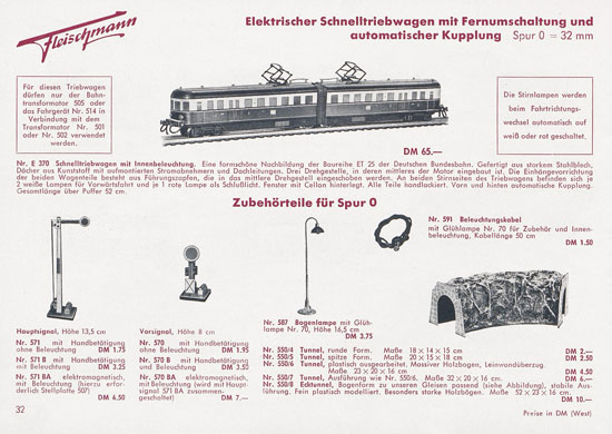 Seite 34 Fleischmann Katalog 1954