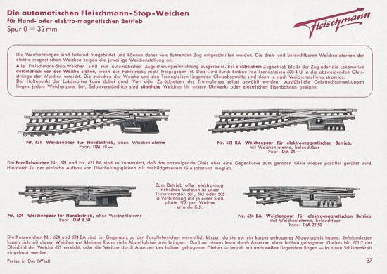 Seite 39 Fleischmann Katalog 1954