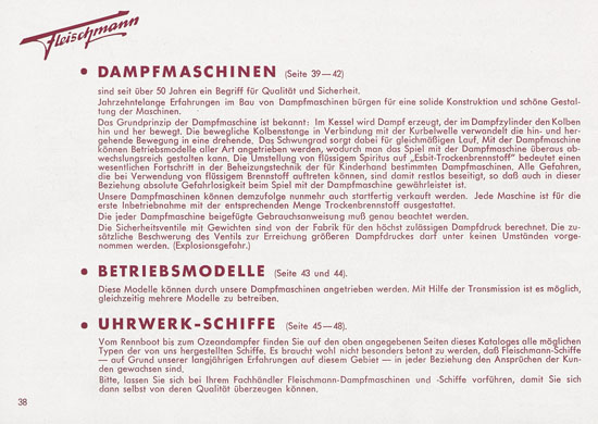 Seite 40 Fleischmann Katalog 1954