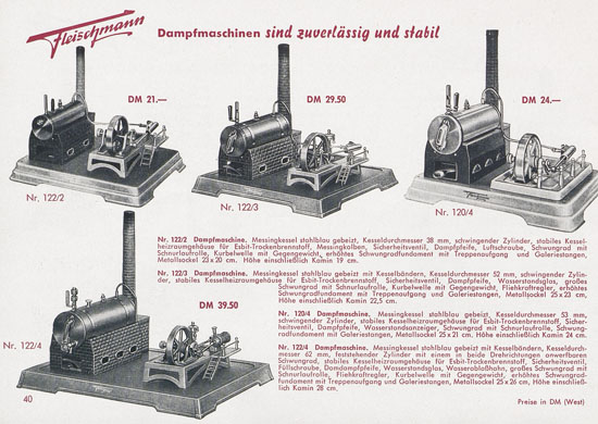 Seite 42 Fleischmann Katalog 1954