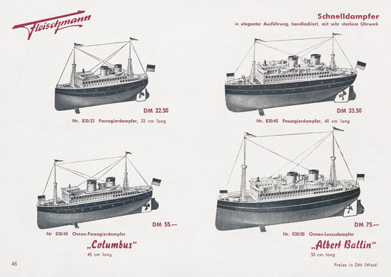 Seite 48 Fleischmann Katalog 1954