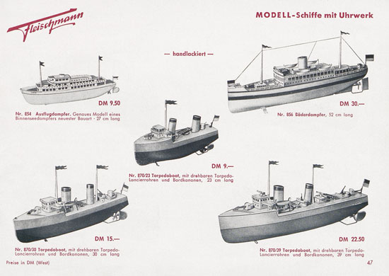 Seite 49 Fleischmann Katalog 1954