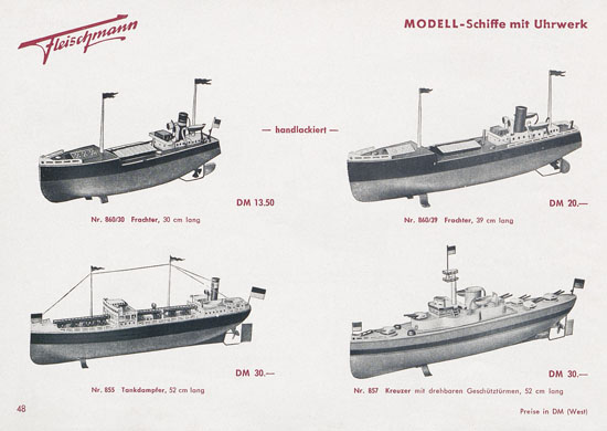Seite 50 Fleischmann Katalog 1954