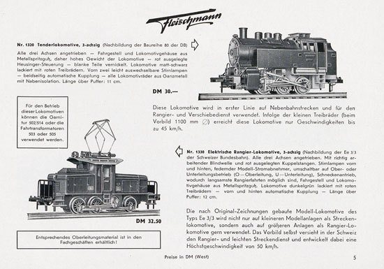 Fleischmann Katalog 1955