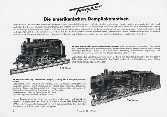 Fleischmann Katalog 1955