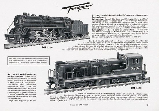 Fleischmann Katalog 1955