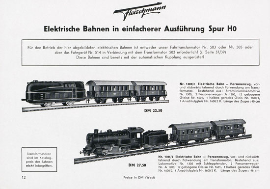 Fleischmann Katalog 1955