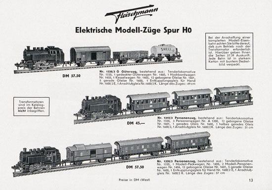 Fleischmann Katalog 1955