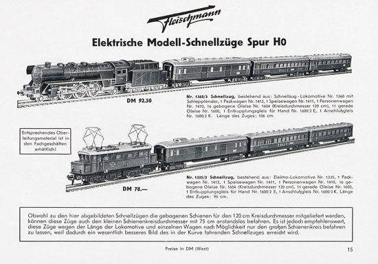 Fleischmann Katalog 1955