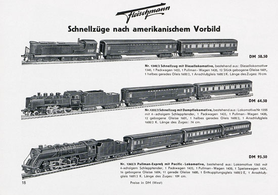 Fleischmann Katalog 1955