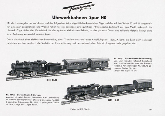 Fleischmann Katalog 1955