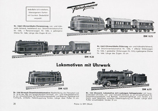 Fleischmann Katalog 1955