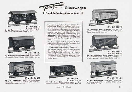 Fleischmann Katalog 1955