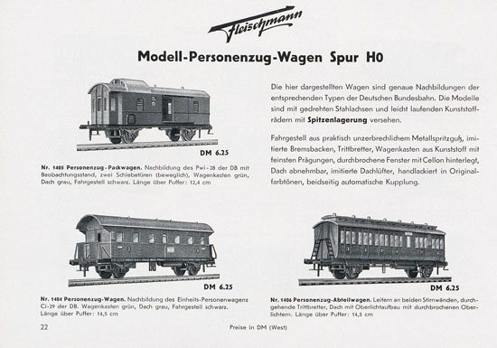 Fleischmann Katalog 1955