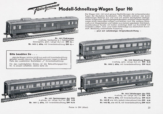 Fleischmann Katalog 1955