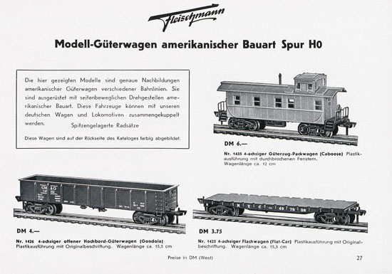 Fleischmann Katalog 1955