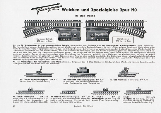 Fleischmann Katalog 1955