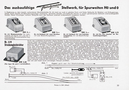 Fleischmann Katalog 1955