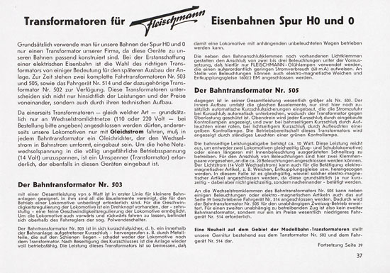 Fleischmann Katalog 1955