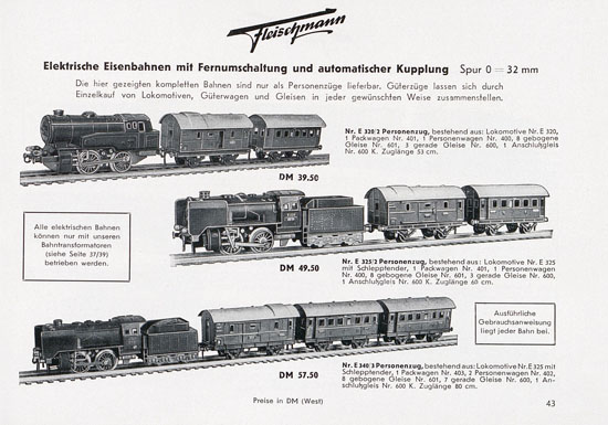 Fleischmann Katalog 1955