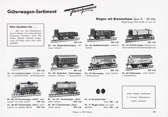 Fleischmann Katalog 1955