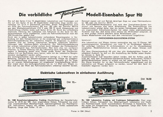 Fleischmann Katalog 1956