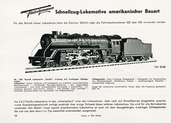 Fleischmann Katalog 1956