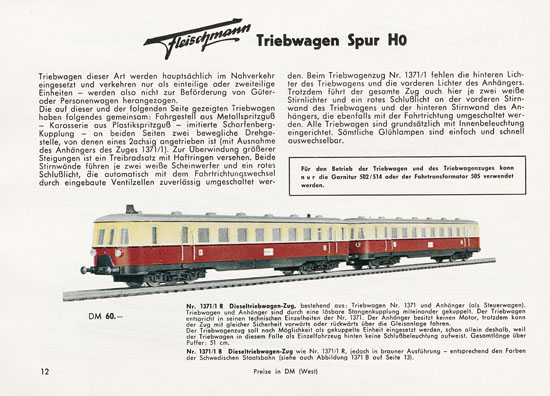 Fleischmann Katalog 1956