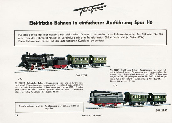 Fleischmann Katalog 1956