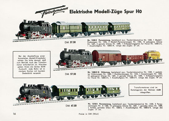 Fleischmann Katalog 1956