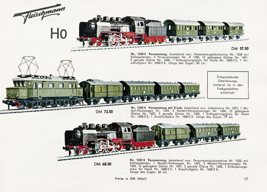 Fleischmann Katalog 1956