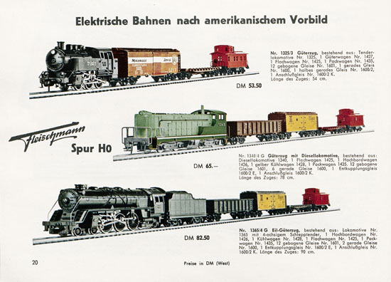 Fleischmann Katalog 1956