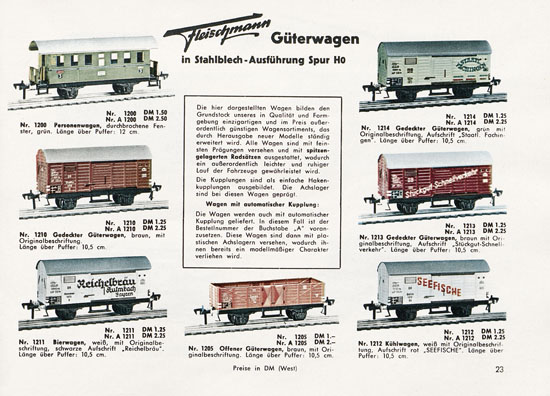 Fleischmann Katalog 1956