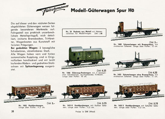 Fleischmann Katalog 1956