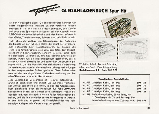 Fleischmann Katalog 1956