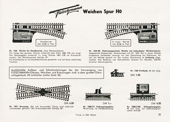 Fleischmann Katalog 1956