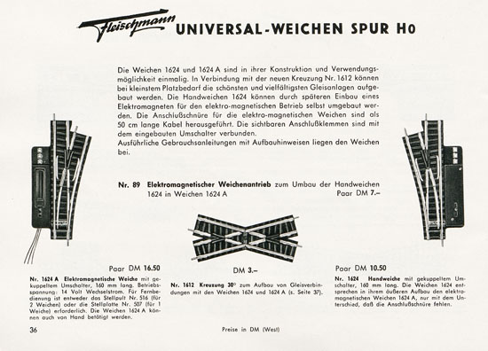 Fleischmann Katalog 1956