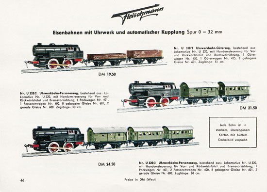 Fleischmann Katalog 1956