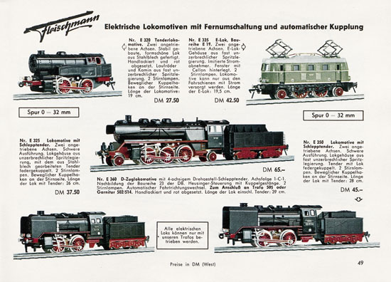 Fleischmann Katalog 1956