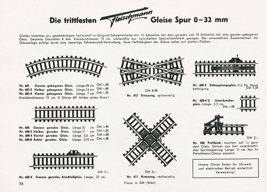 Fleischmann Katalog 1956