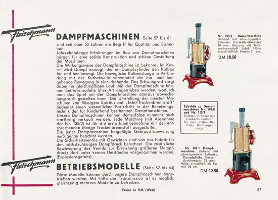 Fleischmann Katalog 1956