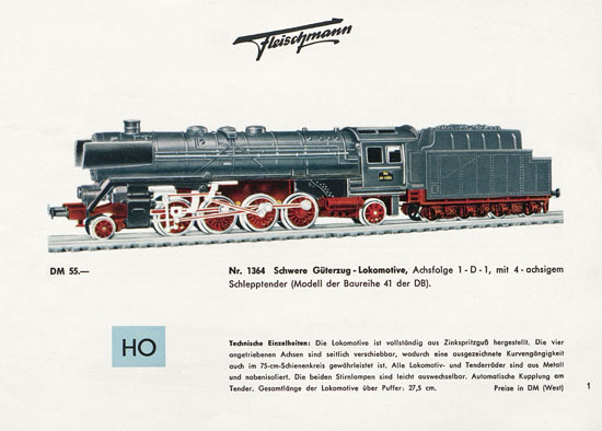 Fleischmann Katalog 1957